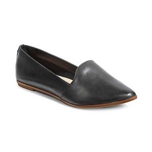 ALDO TOSNA BLACK LOAFER ALMOND TOES SZ 6